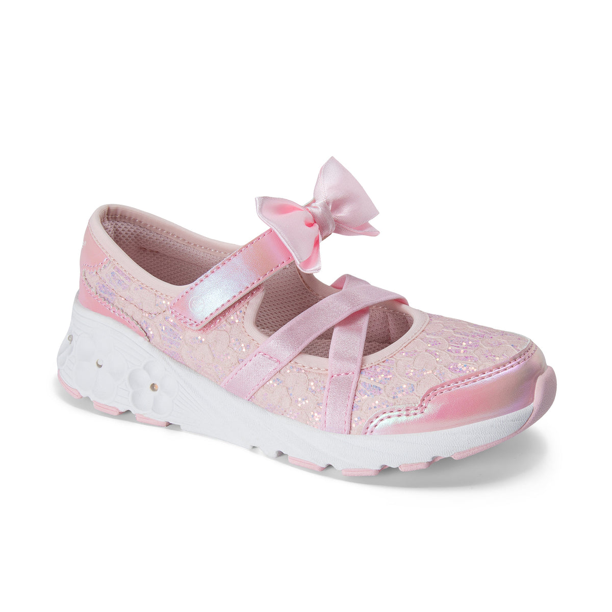 Stride Rite Lighted Flora Sneaker - Big Kid Blush