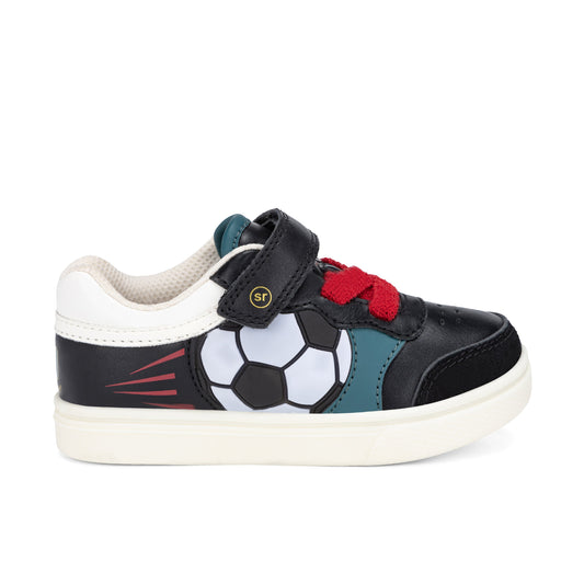 Stride Rite Lighted Goal Sneaker - Little Kid Black Multi