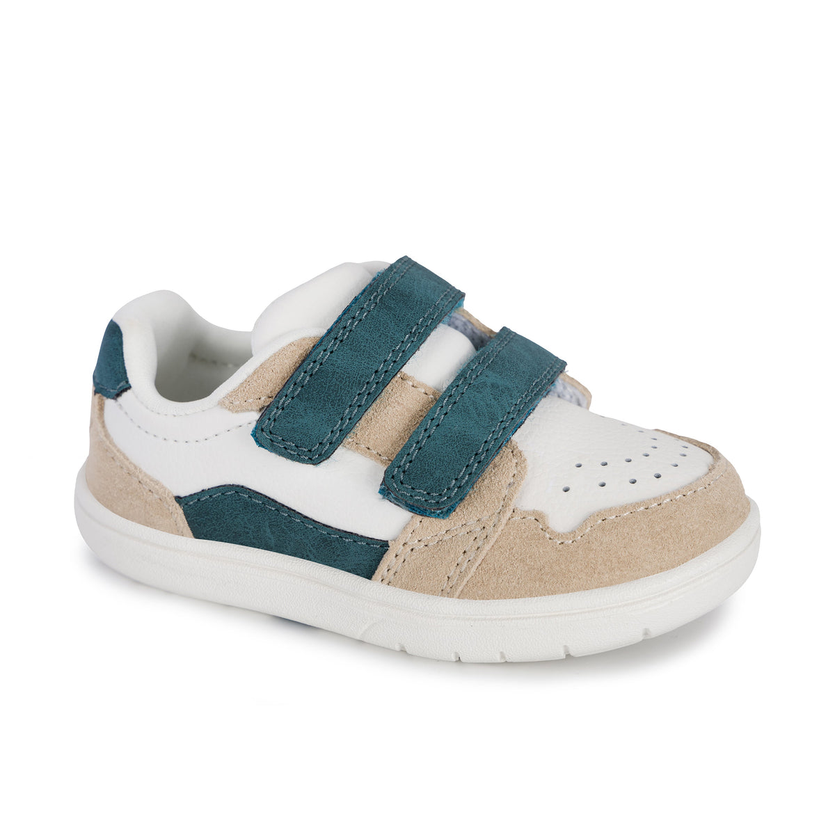Stride Rite Alfredo Sneaker - Big Kids Tan/Green