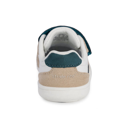 Stride Rite Alfredo Sneaker - Big Kids Tan/Green
