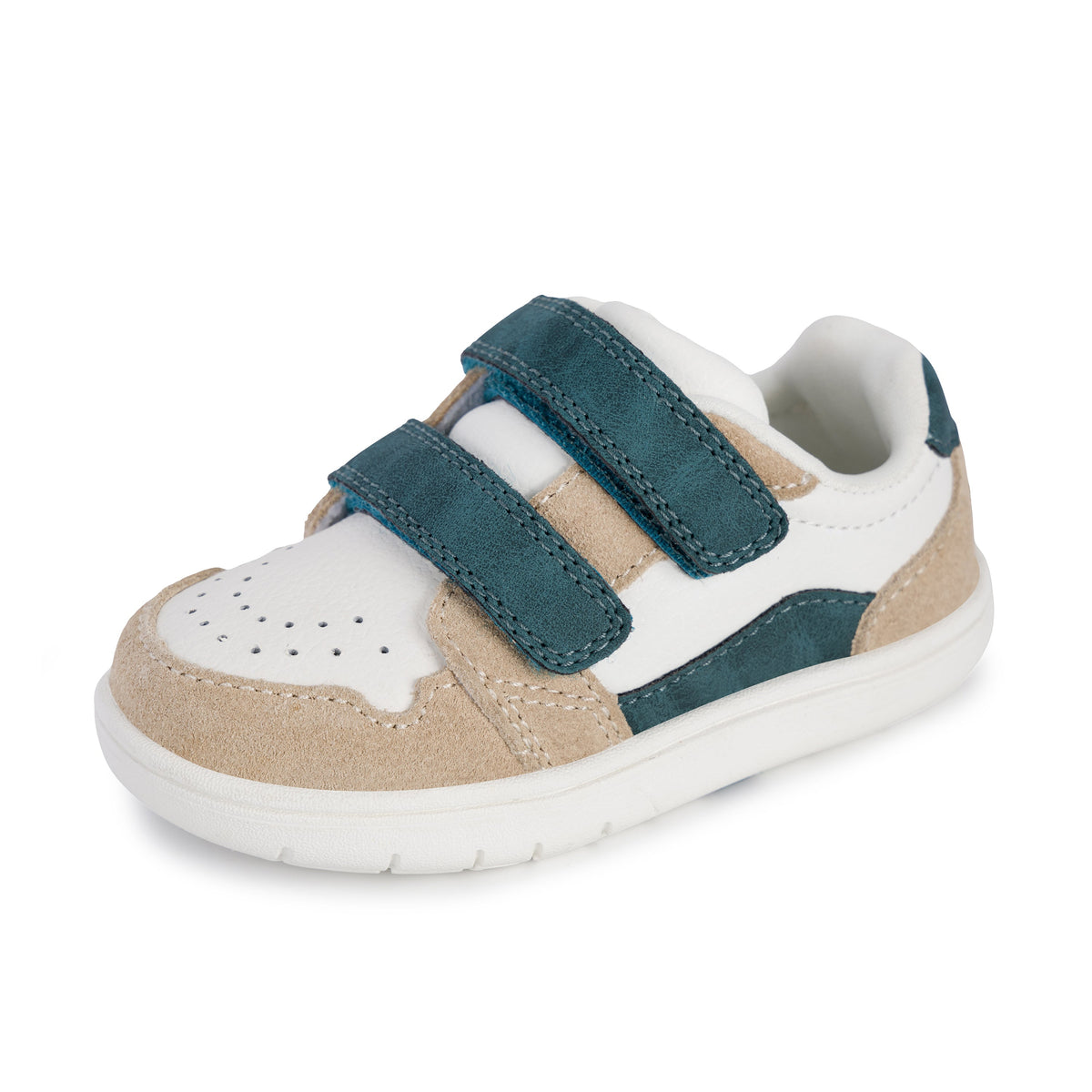 Stride Rite Alfredo Sneaker - Big Kids Tan/Green