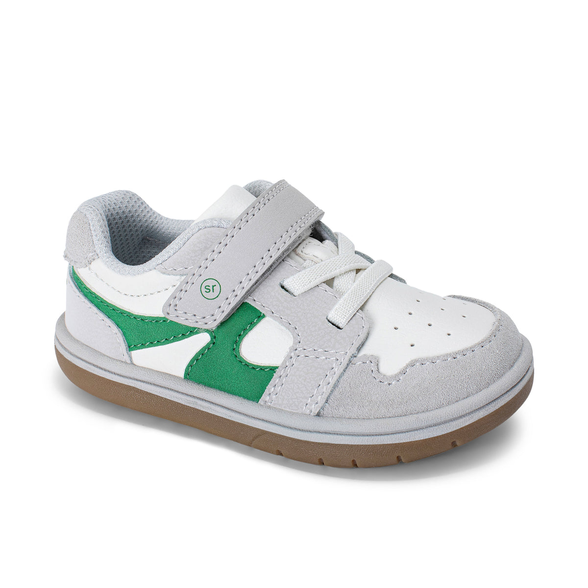 Stride Rite London Sneaker - Big Kid White/Green