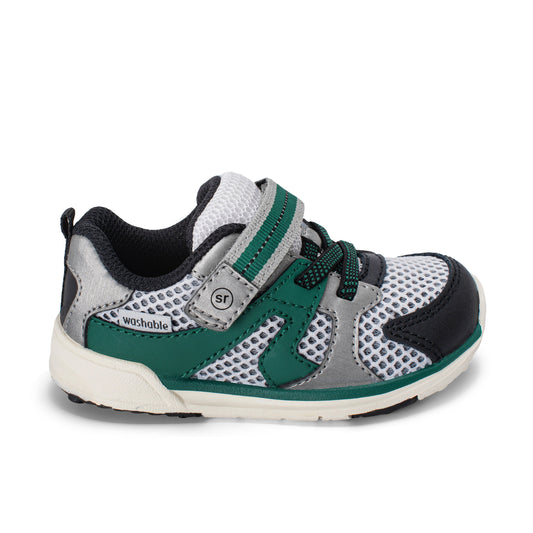 Stride Rite Velocity Sneaker - Little Kid Black/Green