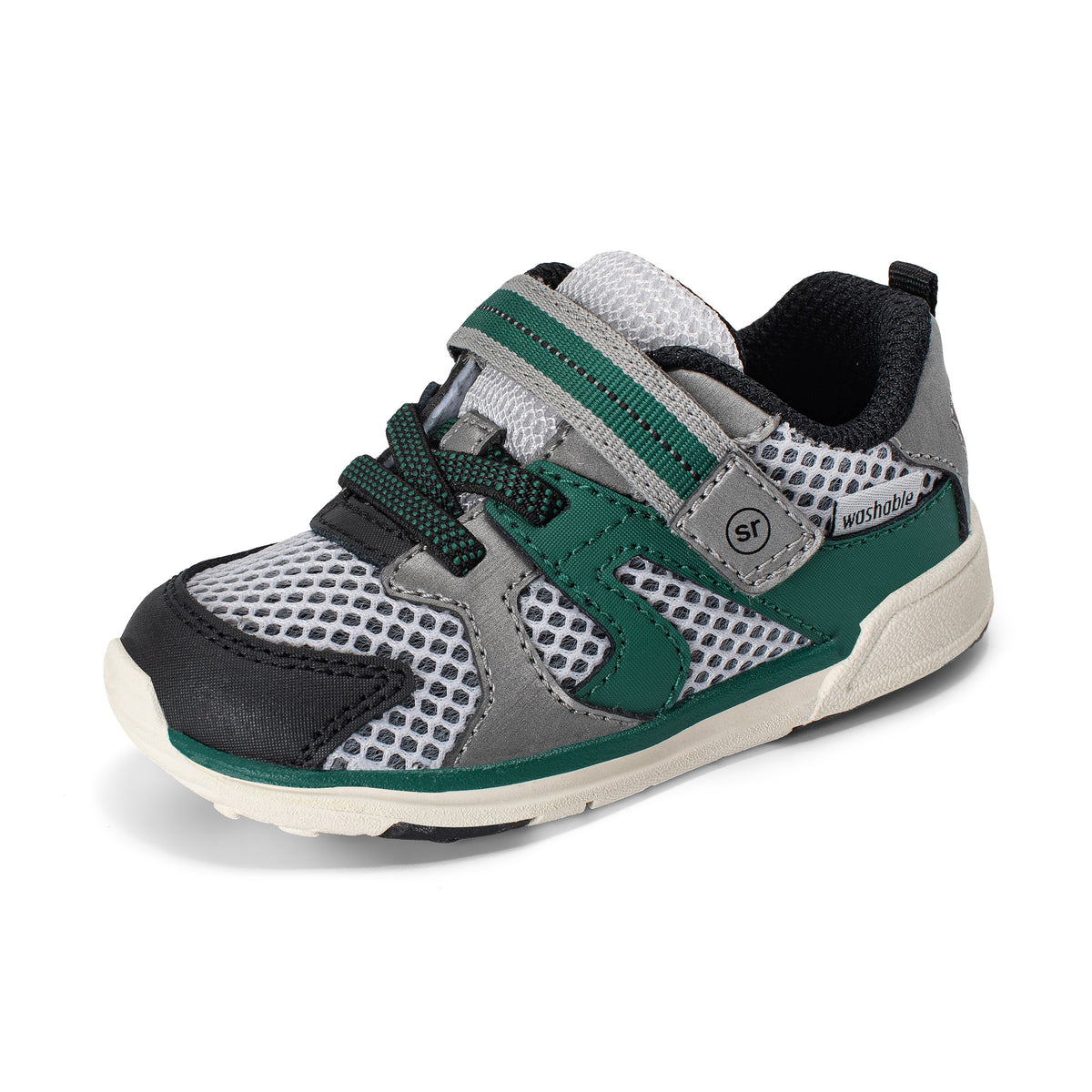 Stride Rite Velocity Sneaker - Little Kid Black/Green