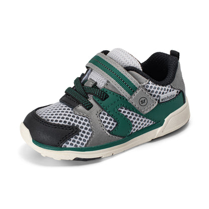 Stride Rite Velocity Sneaker - Little Kid Black/Green