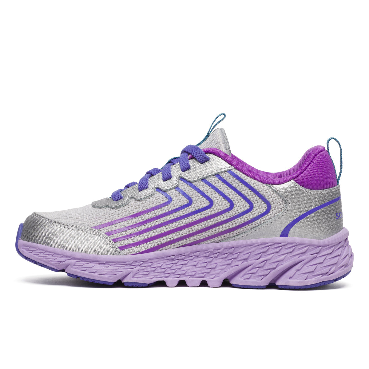 Stride Rite Wind 3.0 Sneaker - Big Kid Silver/Purple