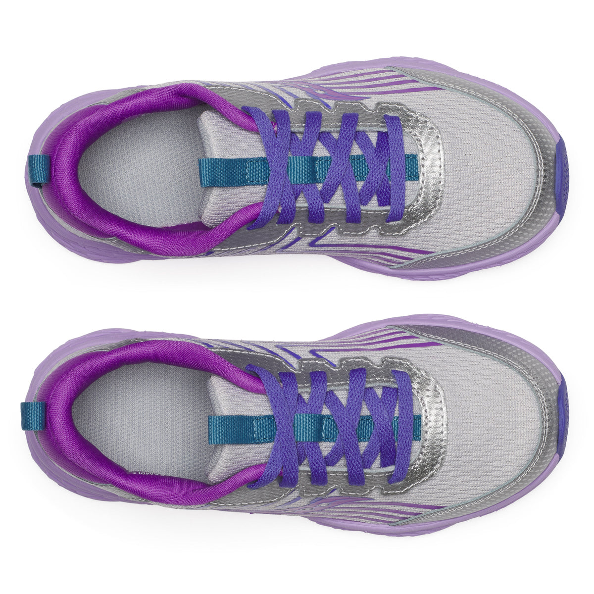 Stride Rite Wind 3.0 Sneaker - Big Kid Silver/Purple