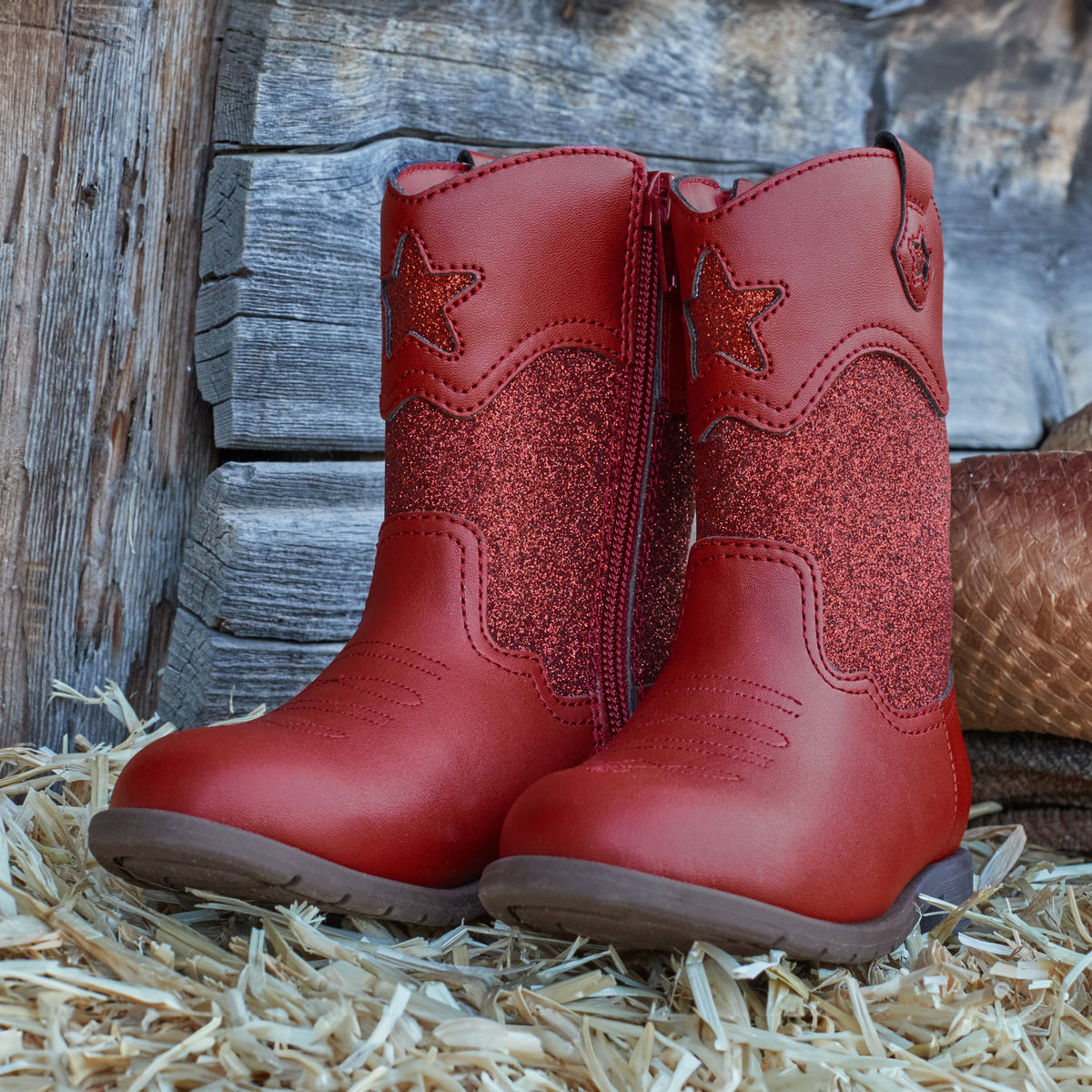 Stride Rite Wynona Western Boot - Big Kid Red